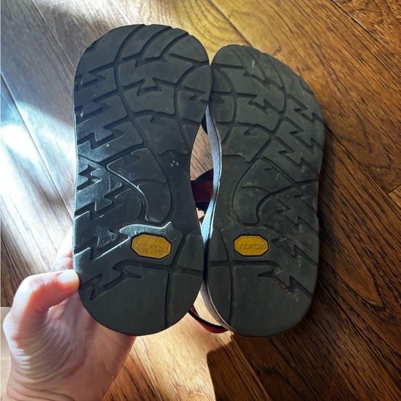 Chaco Red and Black Sandals - Picture 4 of 4